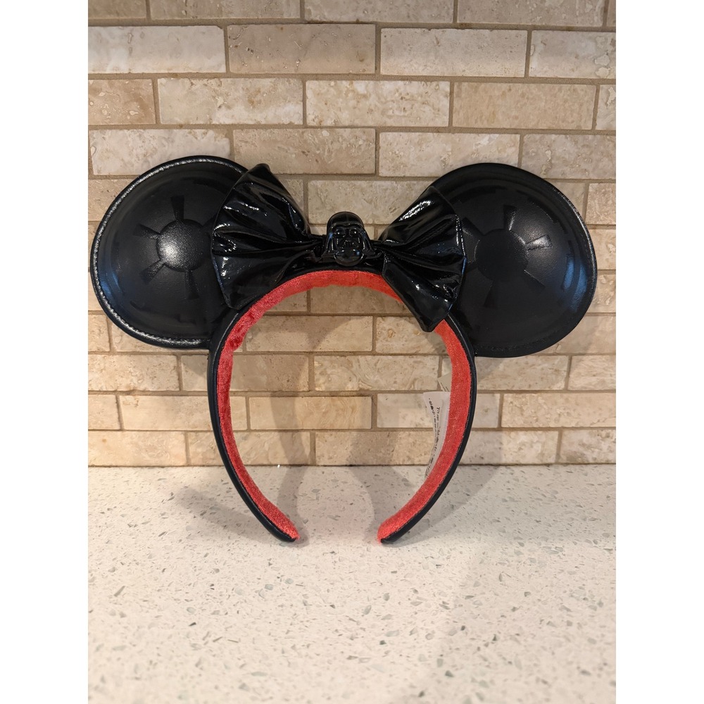 Disney Parks Star Wars Darth Vader Minnie Ears Headband Vinyl Ashley Eckstein